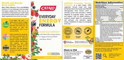 Everyday Energy Formula label