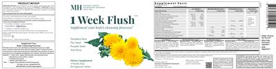 1 Week Flush label