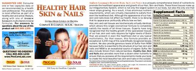 Healthy Hair Skin & Nails label