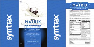 Matrix Cookies & Cream label