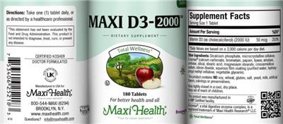 Maxi D3-2000 label