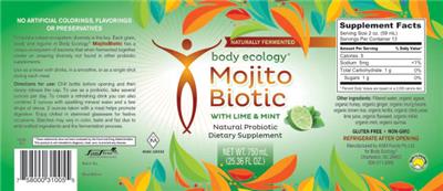 Mojito Biotic with Lime & Mint label