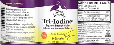 Tri-Iodine 3 mg label