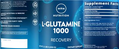 L-Glutamine 1000 label
