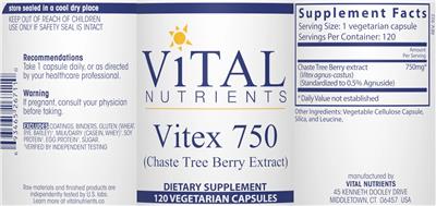 Vitex 750 label