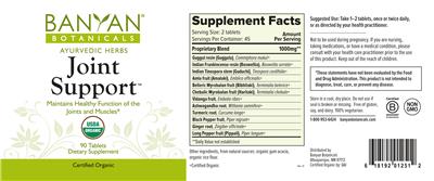 Joint Support label