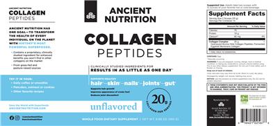 Collagen Peptides Unflavored label