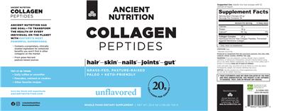 Collagen Peptides Unflavored label