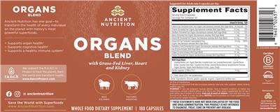 Organs Blend label