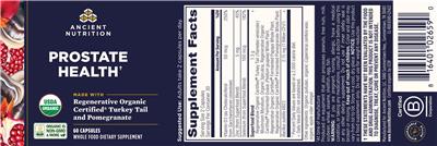 Prostate Health label