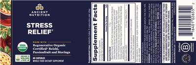 Stress Relief label