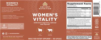 Women's Vitality label