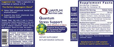 Quantum Stress Support label
