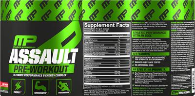 Assault Fruit Punch label