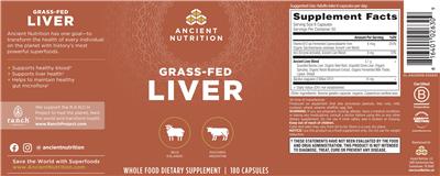 Grass-Fed Liver label