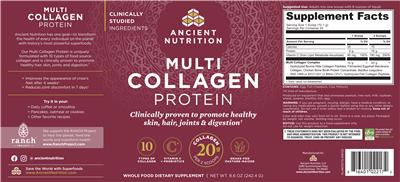 Multi Collagen Protein label