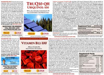 TruQ10-QH Ubiquinol-100 label