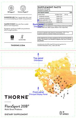 FloraSport 20B label