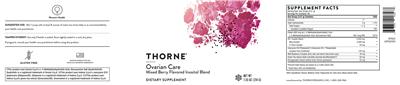Ovarian Care Mixed Berry Flavored label