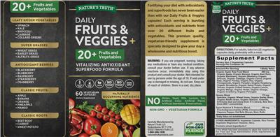 Daily Fruits & Veggies + label