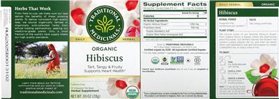Organic Hibiscus label