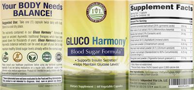 Gluco Harmony label