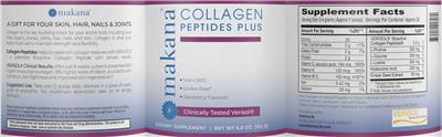 Collagen Peptides Plus Raspberry Flavored label