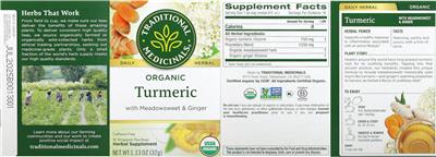 Organic Turmeric label