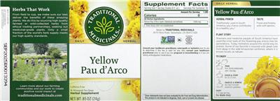 Yellow Pau d' Arco label