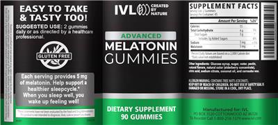 Melatonin Gummies label