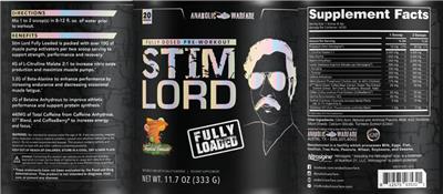 Stim Lord Fully Loaded Tropical Tornado label