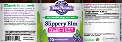 Slippery Elm label