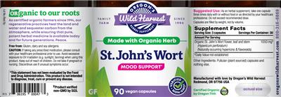 St. John's Wort label