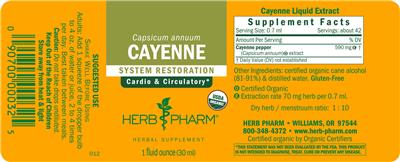 Cayenne label