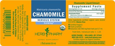 Chamomile label