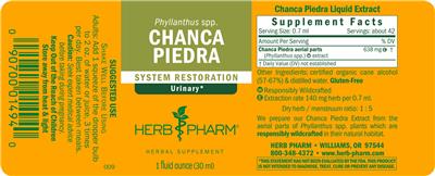 Chanca Piedra label