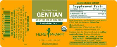 Gentian label