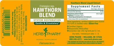 Hawthorn Blend label