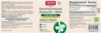 Saccharomyces boulardii + MOS 5 Billion CFU label