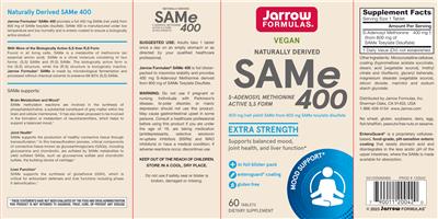 SAMe 400 label