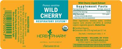 Wild Cherry label