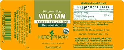 Wild Yam label