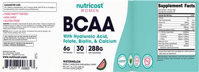 BCAA 6 g Watermelon label