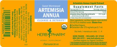 Artemisia annua label