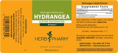 Hydrangea label