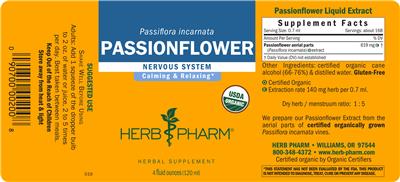 Passionflower label