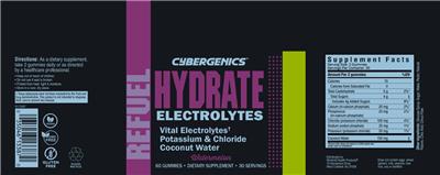 Hydrate Electrolytes Watermelon label