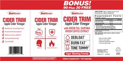 Cider Trim Apple Cider Vinegar label