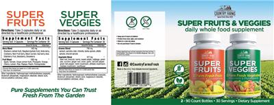 Super Fruits label