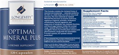 Optimal Mineral Plus label